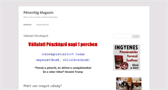 Desktop Screenshot of penzvilag.info